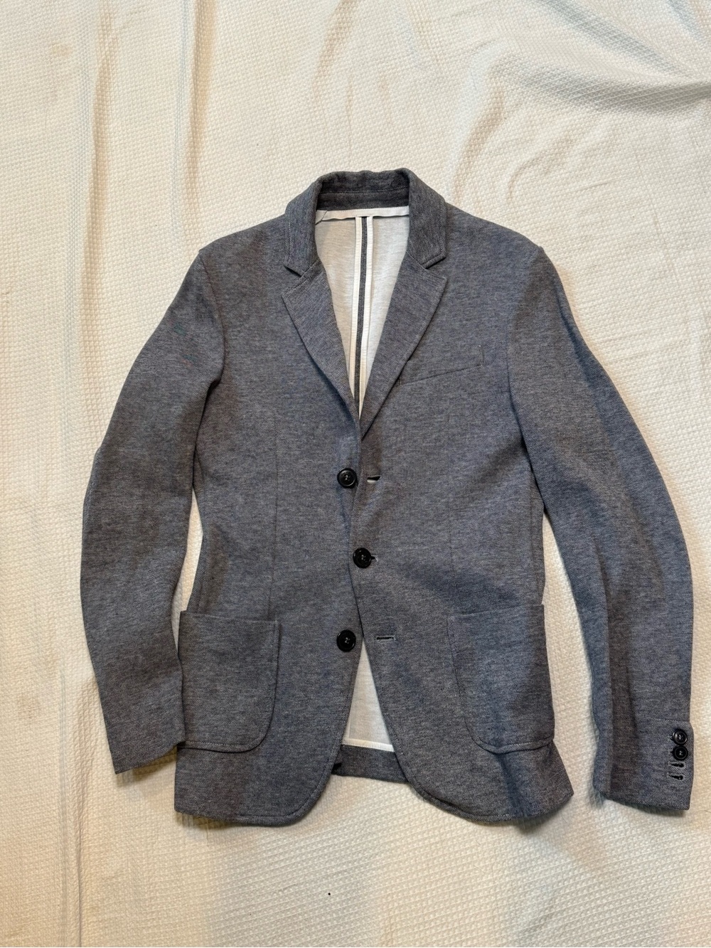 Conte Of Florence Gray Men's Knit Blazer - Modern Casual Blazer